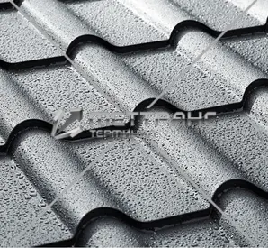 Черная металлочерепица в Астане
